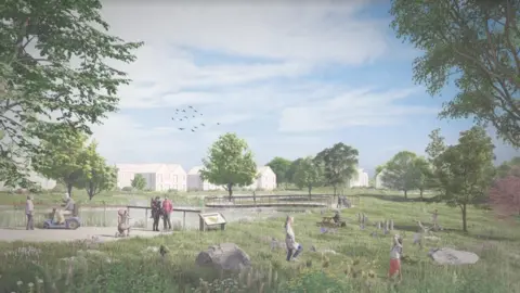 Wigan Council/LDRS Artist's impression of new housing development