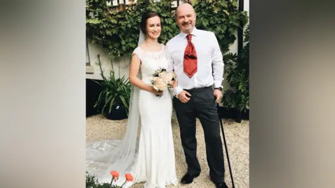 Marcus Whitehead Marcus using a walking stick