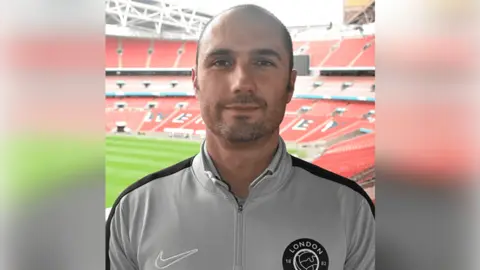 London FA Paul Bickerton, London FA CEO, posing for a picture at the Wembley Stadium.