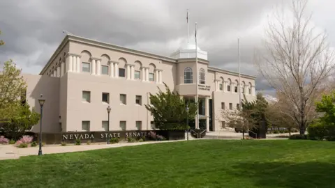 Getty Images Entrance to the State Legislature of Nevada in Carson City