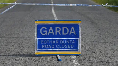 PA Garda road closure sign 