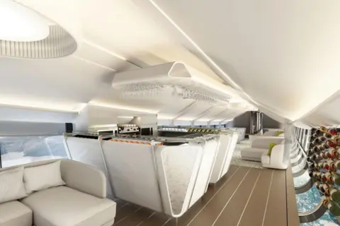 Design Q Visualisation of interior of Airlander cabin