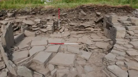 Swandro-Orkney Coastal Archaeology Trust Roundhouse where coin found