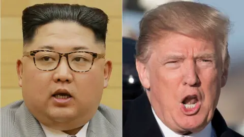 AFP Kim Jong-un and Donald Trump