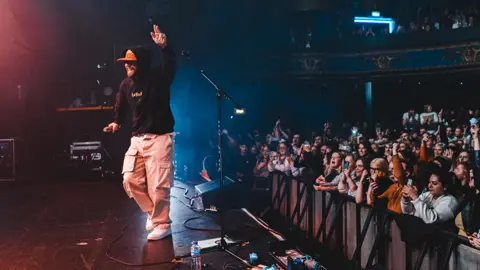 Rory Kramer Sam Tompkins on stage