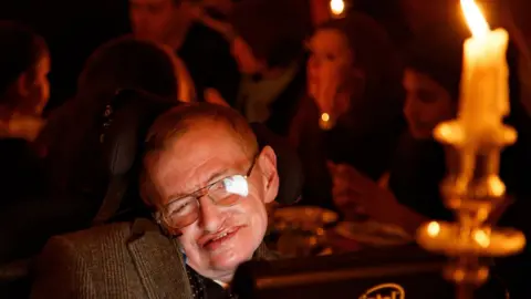 Alan Fersht Prof Stephen Hawking at Gonville and Caius' College