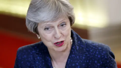 EPA/OLIVIER HOSLET Theresa May