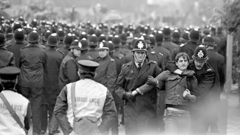 Ninety-five men were arrested at Orgreave