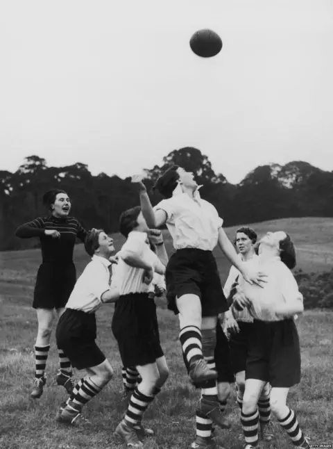 Getty Images Preston Ladies training in 1939