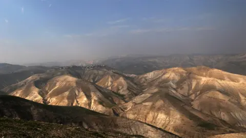 EPA General view of the Jordan valley (28 January 2020)