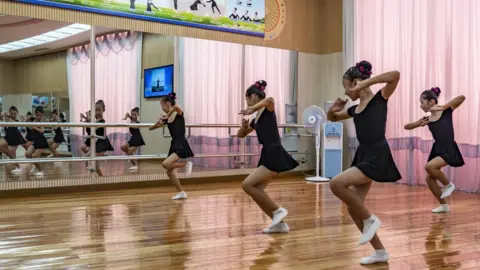 Tariq Zaidi Dance class at the Mangyongdae schoolchildren's palace in Pyongyang