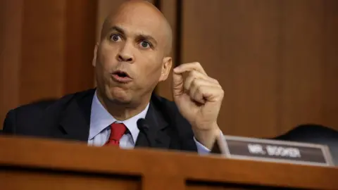 Getty Images Senator Booker at Thursday's hearing
