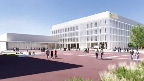 CGI of new learning campus in Dunfermline