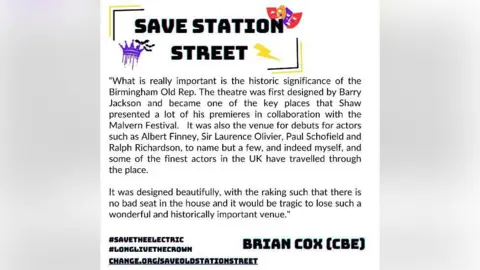Save Station Street Testimonial from Brian Cox