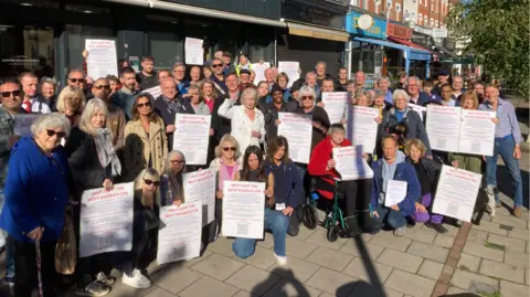 West Dulwich Action Group with posters