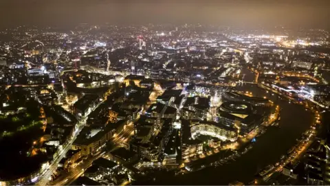 Getty Images Aerial shot of Bristol city centre