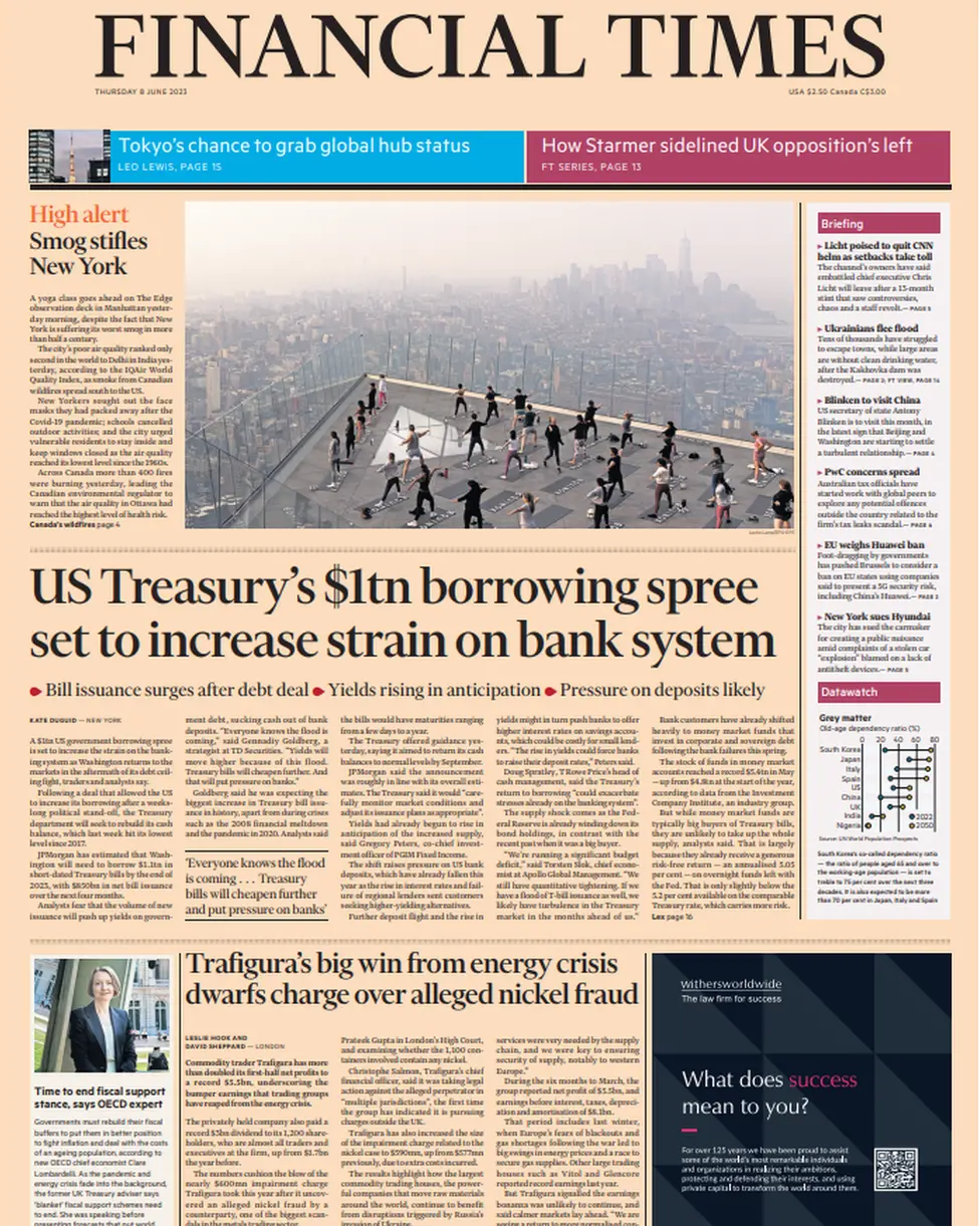 FT front page