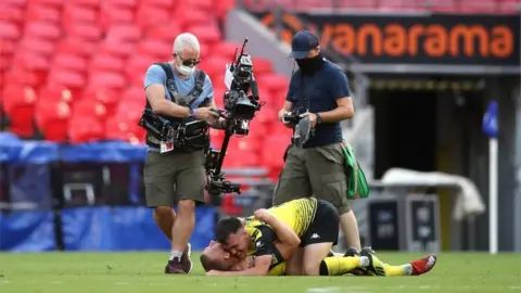 PA Media Harrogate Town players celebrate