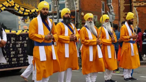 Jasmeet Singh Nagar Kirtan parade in Reading 2024
