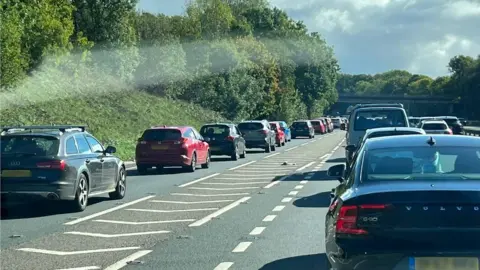 Traffic on A38