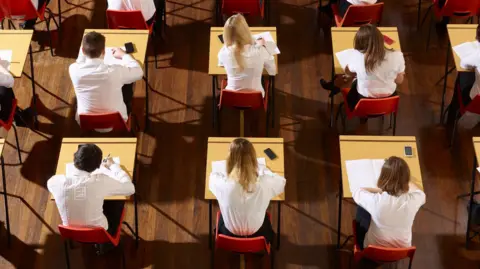 Getty Exam hall from above