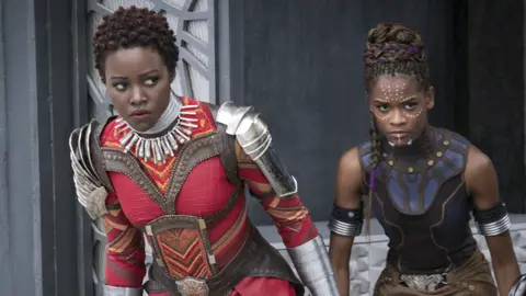 Marvel Lupita Nyong'o and Letitia Wright