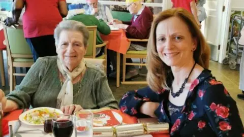 Lesley Lightfoot Blumah (left) and her daughter Lesley (right)