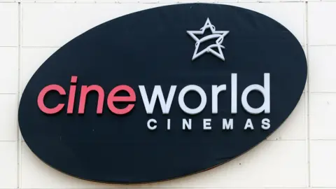 Cineworld cinemas sign