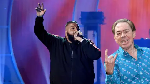 Getty Images DJ Khaled and Andrew Lloyd Webber