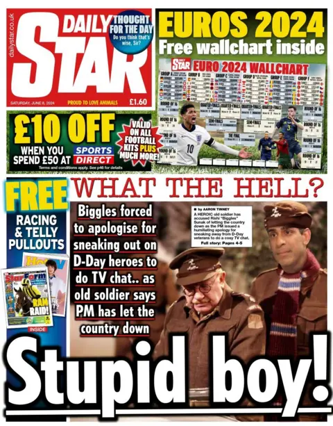 The front page of the Star reads: “What the hell?”