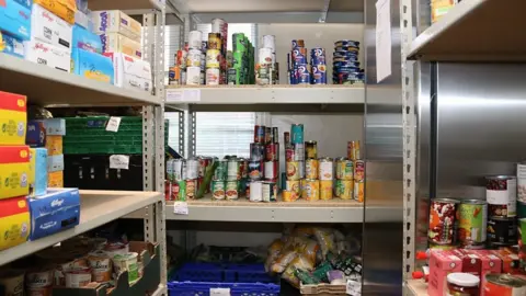 Inside their food bank