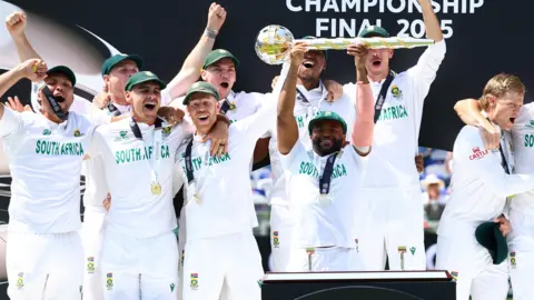 South Africa celebrate