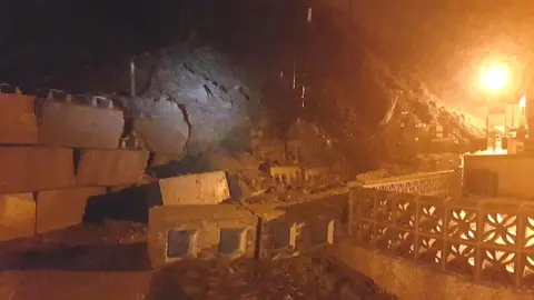 Hamish Partridge Wall damage in Gardenstown