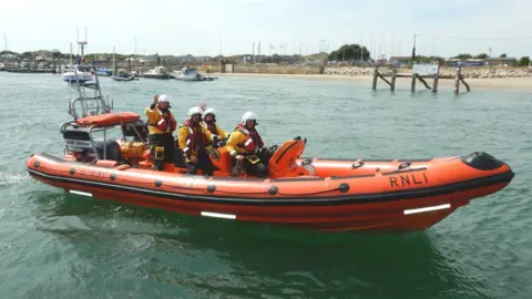 RNLI Littlehampton Station’s B-Class lifeboat Renee Sherman