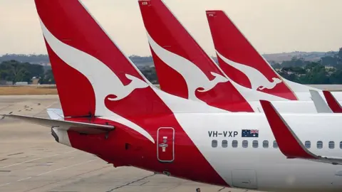 Getty Images Qantas tailfins