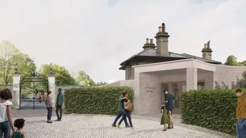 National Trust Proposed new entrance to water gardens at Studley Royal