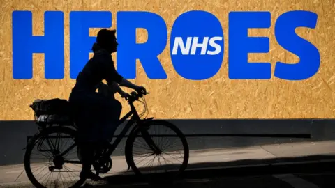 Getty Images NHS heroes sign