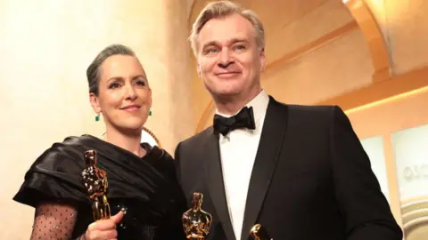 Getty Images Emma Thomas and Christopher Nolan
