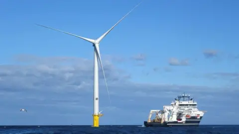 AFP Turbines at Blyth Offshore Demonstrator Wind Farm built by EDF