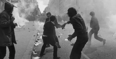 AFP Rioting in Latin Quarter, May 1968