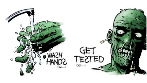 Charlie Adlard Zombie artwork