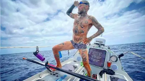 BBC Matt Pritchard at sea