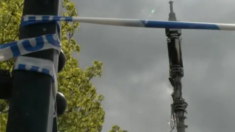 BBC Phone mast damaged in Bradford