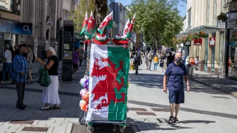 Getty Images Cardiff high street