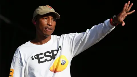 Getty Images Pharrell Williams performs during Reading Festival in August 2018