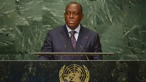 AFP Manuel Domingos Vicente, Vice-President of Angola, addresses the 71st session of the United Nations General Assembly at the UN headquarters in New York on September 22, 2016.