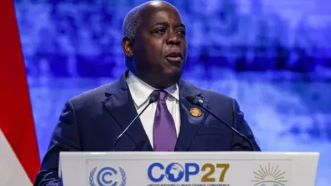 Getty Images Bahamas Prime Minister Philip Davies told leaders to "get real"