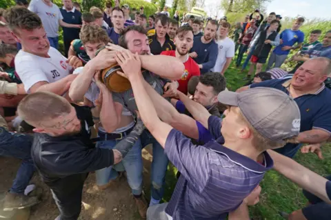 PA Media Hallaton Bottle Kicking 2022