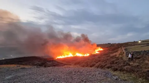 Snowdonia Mountain Community A fire in Cilgwyn