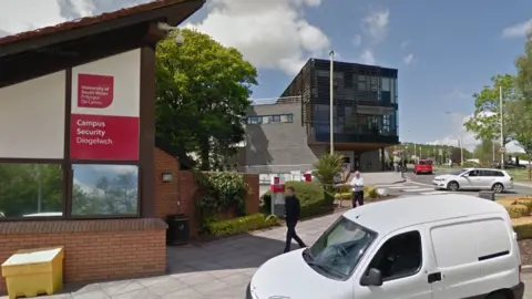 Google Maps The Treforest campus near Pontypridd